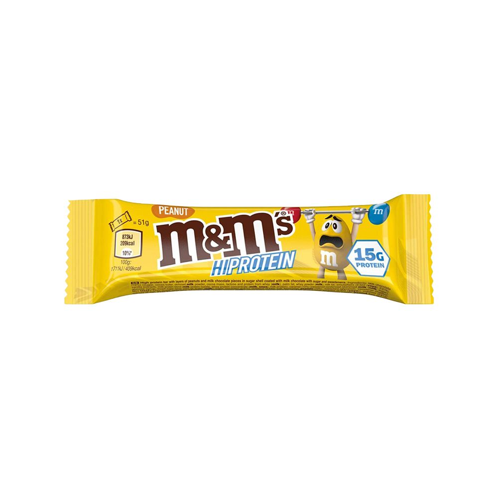 M&M'S - HI - PROTEIN PEANUT BAR - FEHÉRJESZELET - 51 G - EXP.2024.11.01.