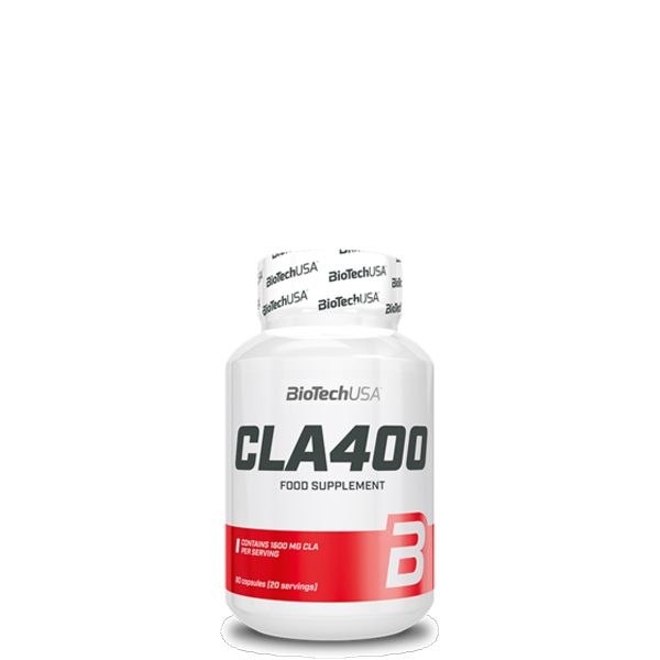 BioTech USA - CLA 400 - CONTAINS 1600 MG CLA PER SERVING - 80 KAPSZULA - EXP.2024.12.14.