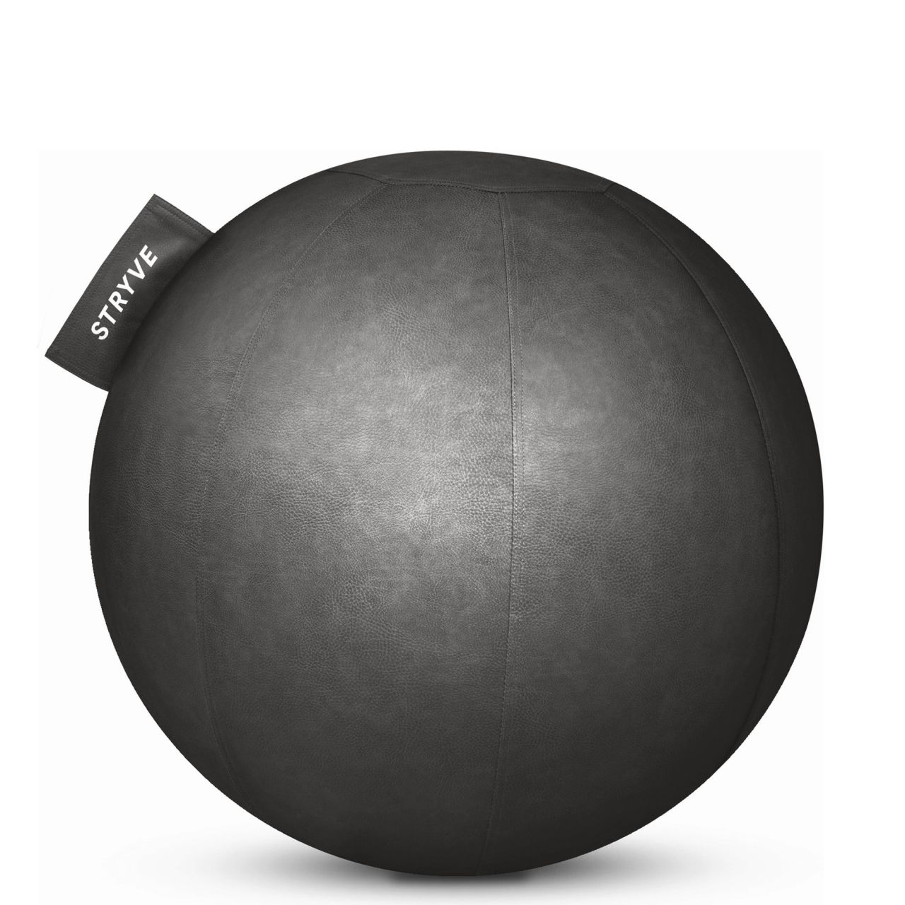 STRYVE -  ACTIVE BALL - SZINTETIKUS BŐR GIMNASZTIKAI LABDA - SZÜRKE - 65 CM