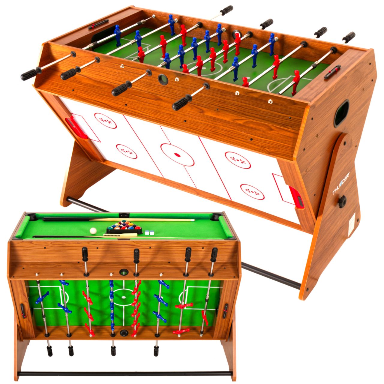 THUNDER - SMART SWIVEL GAME TABLE - FORGÓ JÁTÉKASZTAL 3 AZ 1-BEN