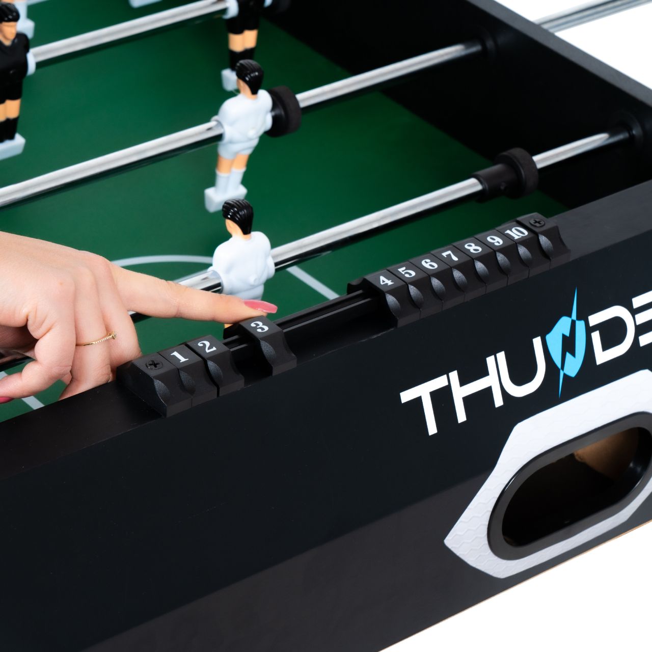 THUNDER - HEXAGON FOOSBALL TABLE - ÖSSZECSUKHATÓ CSOCSÓASZTAL - 121 X 61 X 79 CM