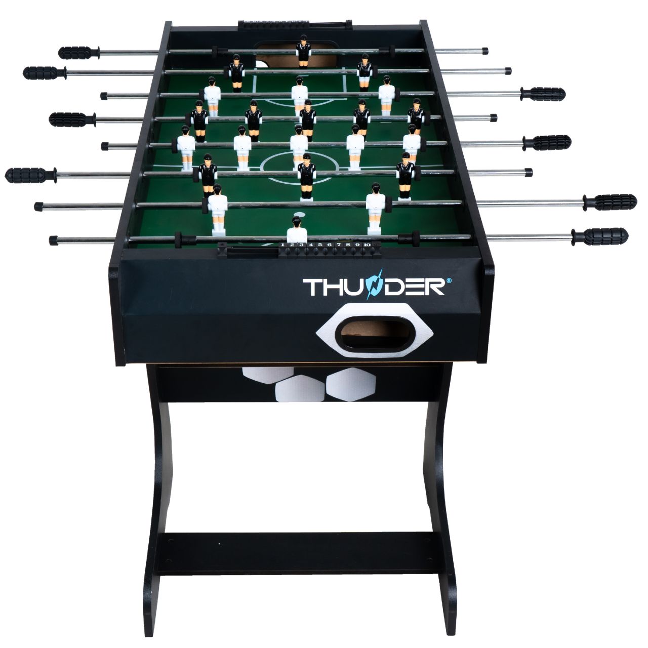 THUNDER - HEXAGON FOOSBALL TABLE - ÖSSZECSUKHATÓ CSOCSÓASZTAL - 121 X 61 X 79 CM