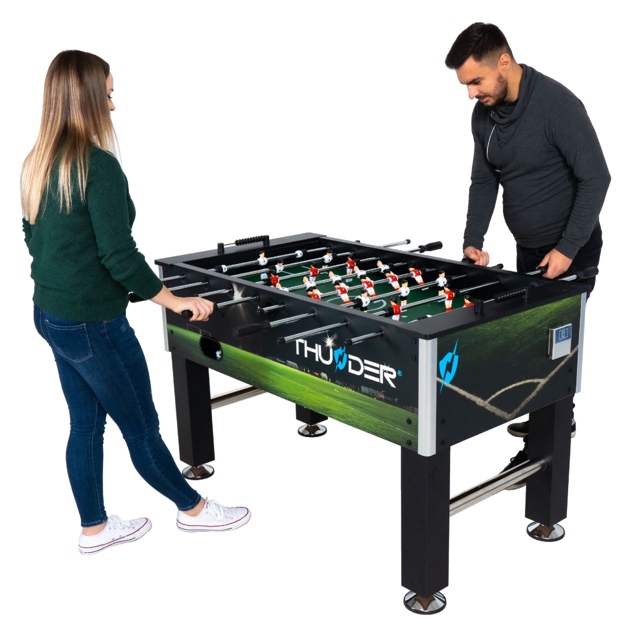 THUNDER - SPORT FOOSBALL TABLE - SPORT CSOCSÓASZTAL - 141 X 77 X 86.5 CM