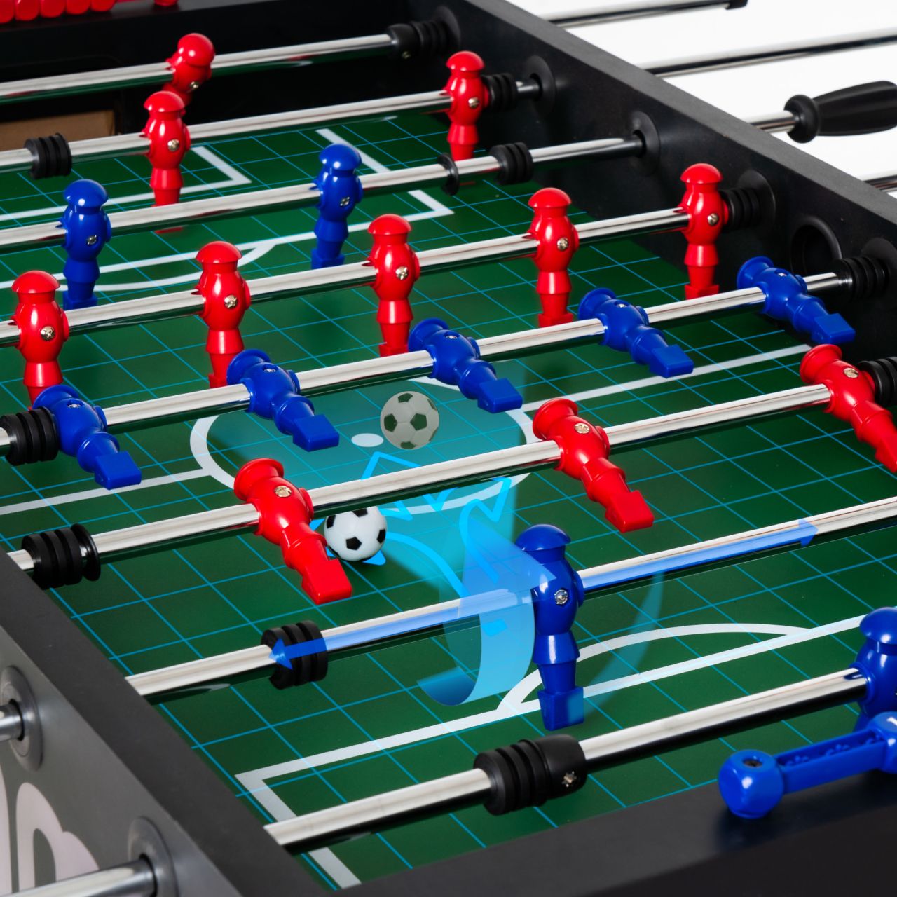 THUNDER - PRO FOOSBALL TABLE - PROFI CSOCSÓASZTAL - 140 X 74 X 88 CM