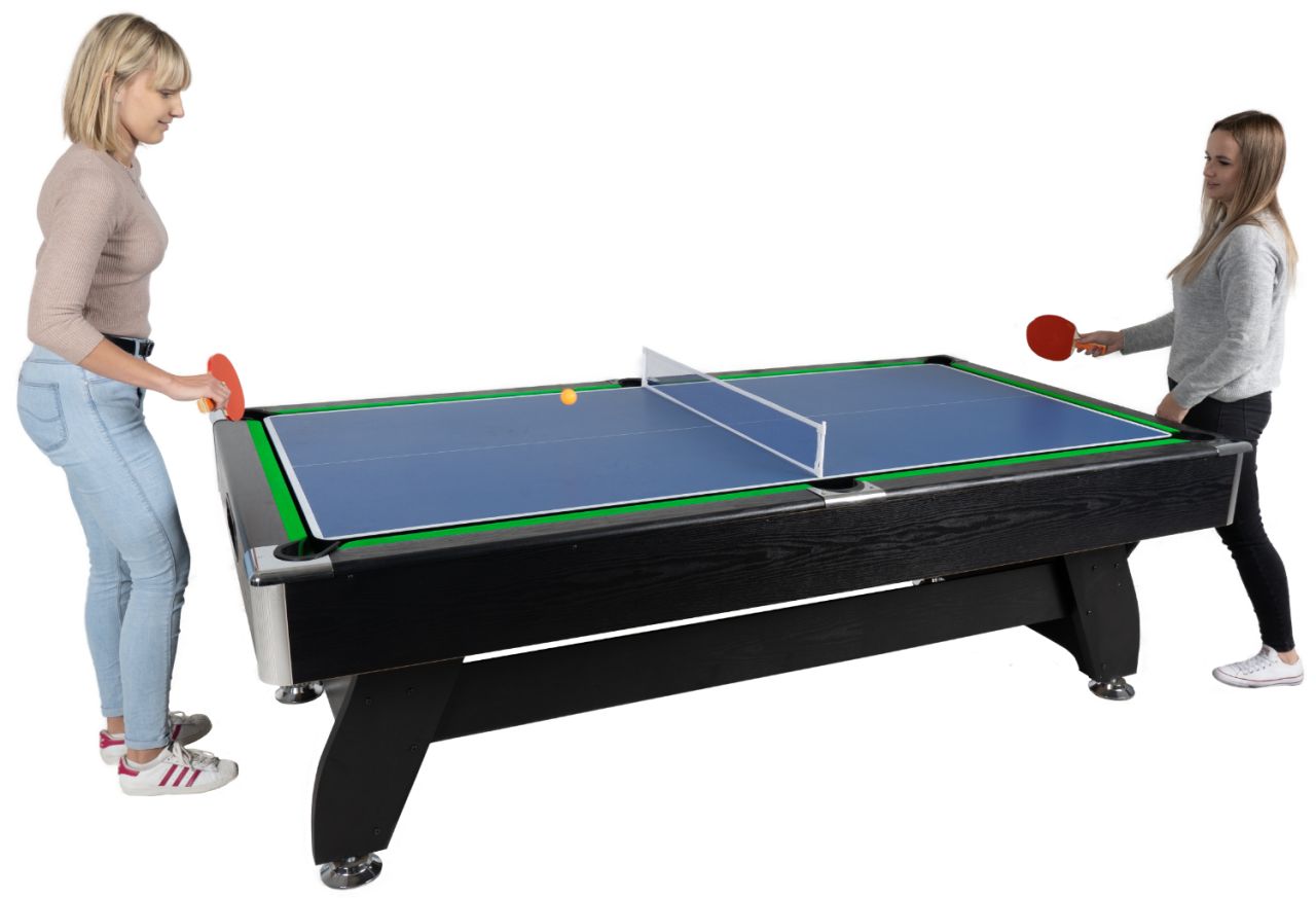 THUNDER - BOLD BLACK 8 FT - BILIÁRDASZTAL TELJES FELSZERELTSÉGGEL - 244 x 132 CM THUNDER - BOLD BLACK 8 FT - BILIÁRDASZTAL TELJES FELSZERELTSÉGGEL - 244 x 132 CM