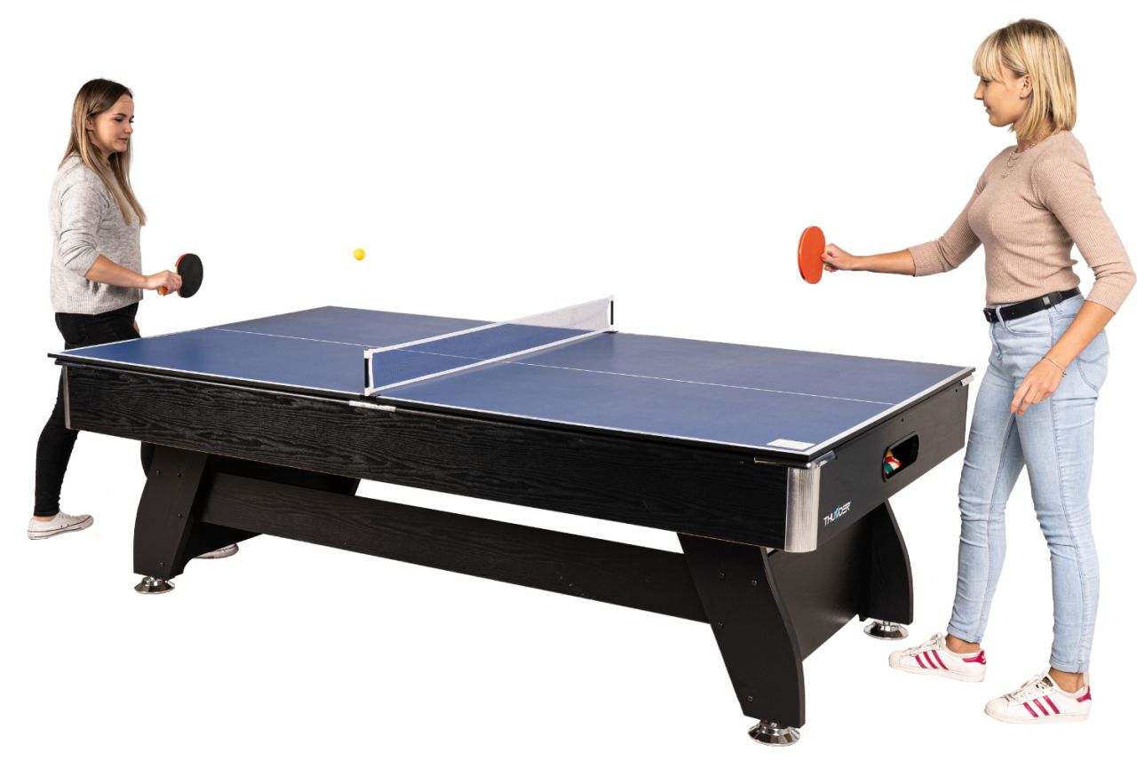 THUNDER - BOLD BLACK 8 FT - BILIÁRDASZTAL TELJES FELSZERELTSÉGGEL - 244 x 132 CM THUNDER - BOLD BLACK 8 FT - BILIÁRDASZTAL TELJES FELSZERELTSÉGGEL - 244 x 132 CM