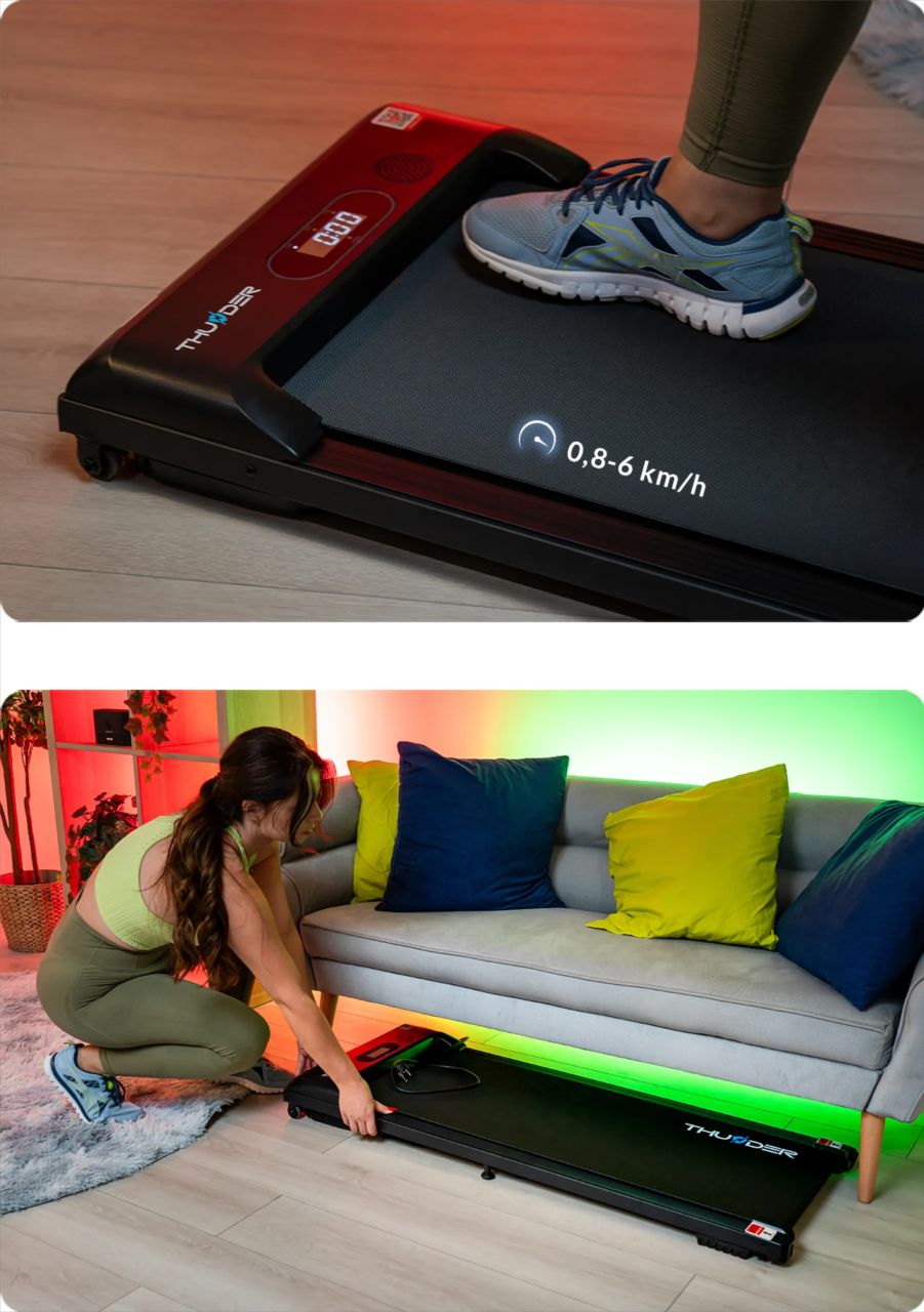 THUNDER - IDEA WALKING PAD - KOMPAKT GYALOGLÓPAD 6 KM/H VÉGSEBESSÉGGEL, 80 KG TESTSÚLYIG THUNDER - IDEA WALKING PAD - KOMPAKT GYALOGLÓPAD 6 KM/H VÉGSEBESSÉGGEL, 80 KG TESTSÚLYIG