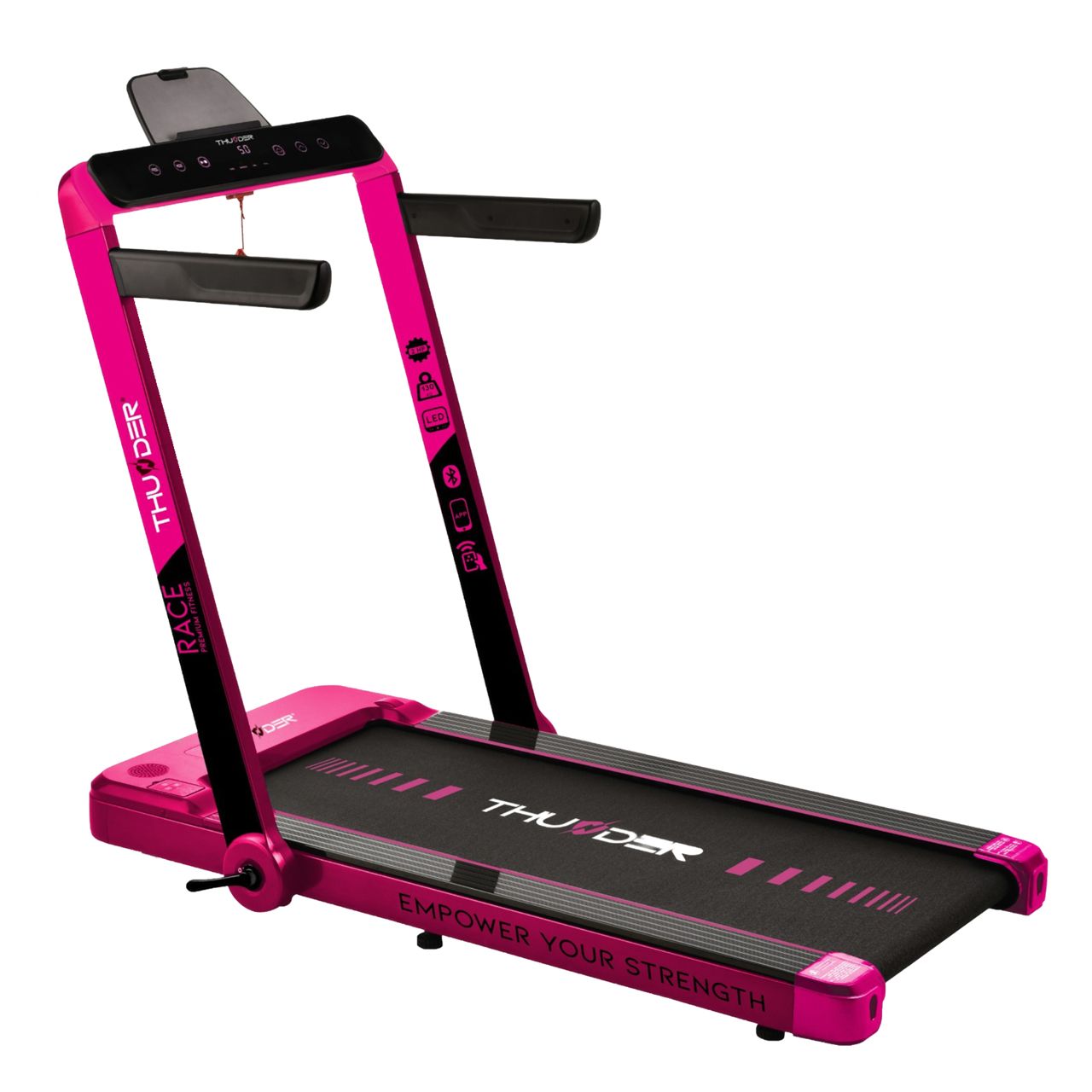THUNDER - RACE - PINK EDITION - KOMPAKT FUTÓPAD 14 KM/H VÉGSEBESSÉGGEL, 130 KG TESTSÚLYIG, PINK-FEKETE THUNDER - RACE - PINK EDITION - KOMPAKT FUTÓPAD 14 KM/H VÉGSEBESSÉGGEL, 130 KG TESTSÚLYIG, PINK-FEKETE