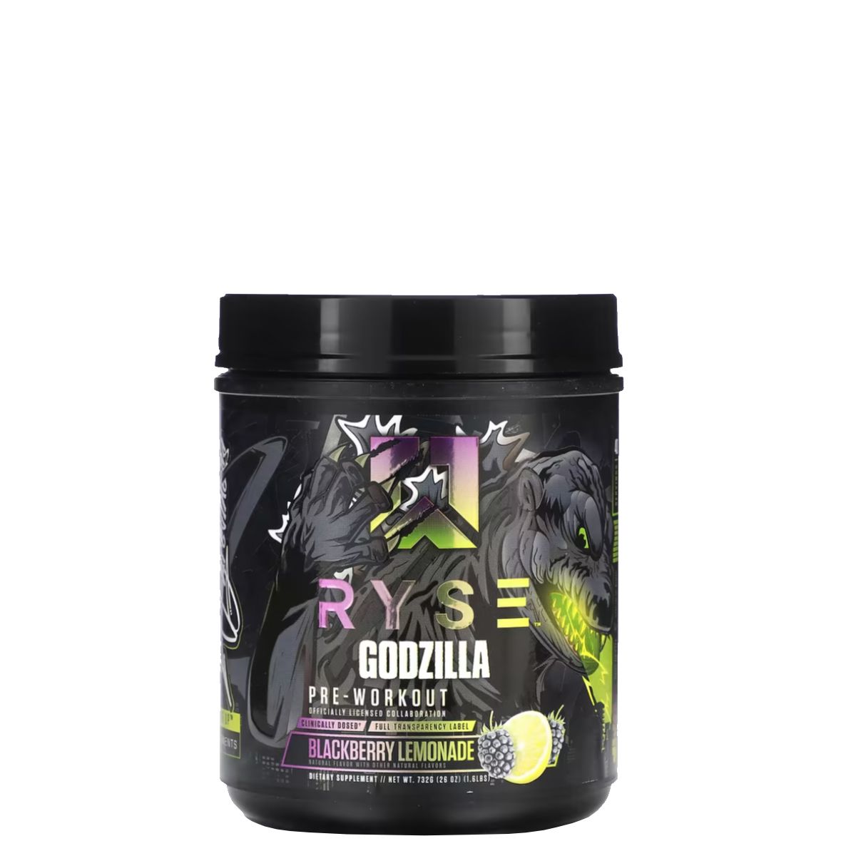 RYSE - GODZILLA PRE-WORKOUT - 732 G - BLACKBERRY-LEMONADE FLAVOR