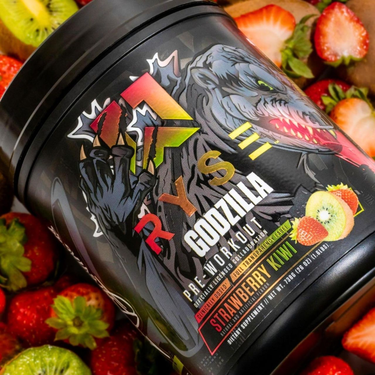 RYSE - GODZILLA PRE-WORKOUT - 846 G - STRAWBERRY KIWI FLAVOR