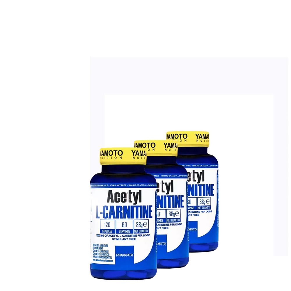 YAMAMOTO NUTRITION - ACETYL L-CARNITINE - 1000 MG - 3x120 KAPSZULA