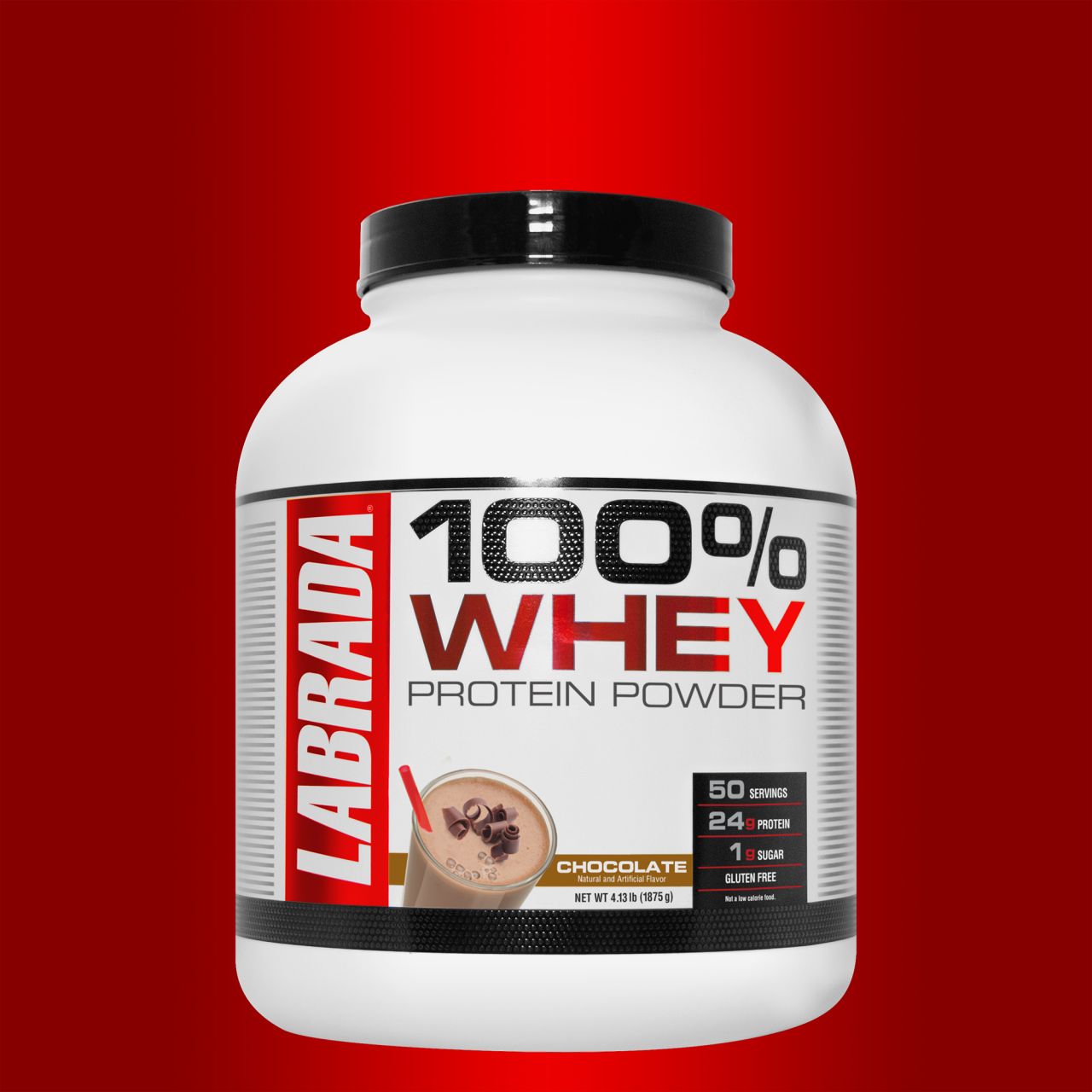 LABRADA - 100% WHEY PROTEIN POWDER - 1875 G, CSOKOLÁDÉ