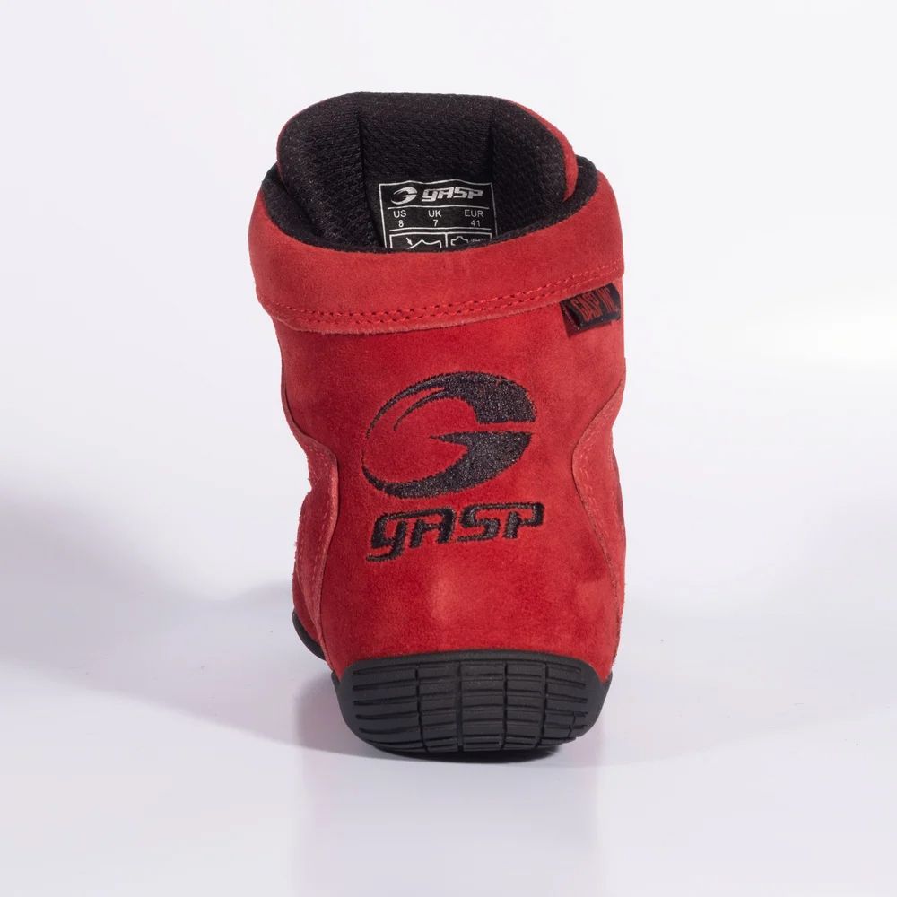 GASP INC - ZEUS THUNDERBOLT V2 HIGH TOP BODYBUILDING SHOES - MAGAS SZÁRÚ TESTÉPÍTŐ CIPŐ, PIROS
