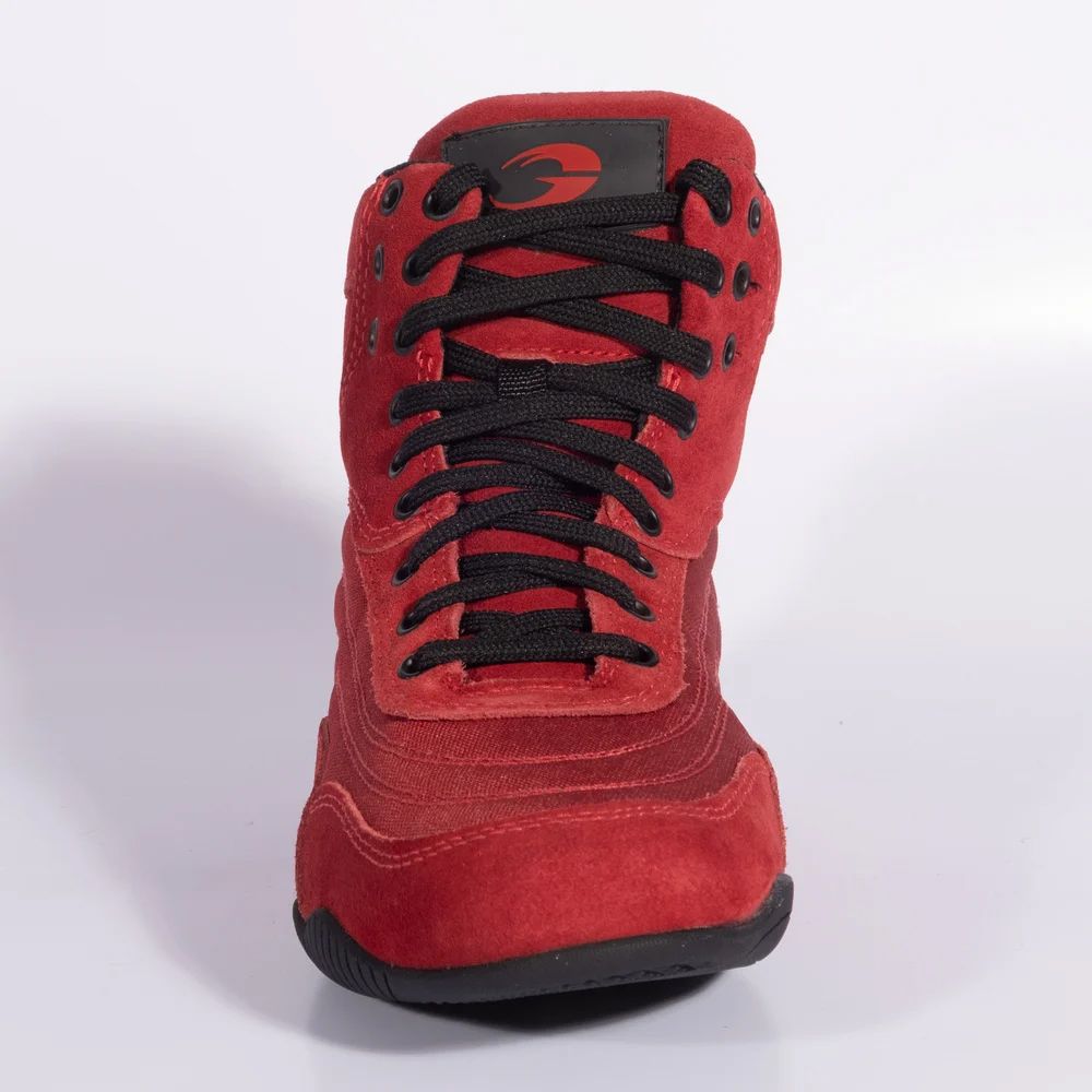 GASP INC - ZEUS THUNDERBOLT V2 HIGH TOP BODYBUILDING SHOES - MAGAS SZÁRÚ TESTÉPÍTŐ CIPŐ, PIROS