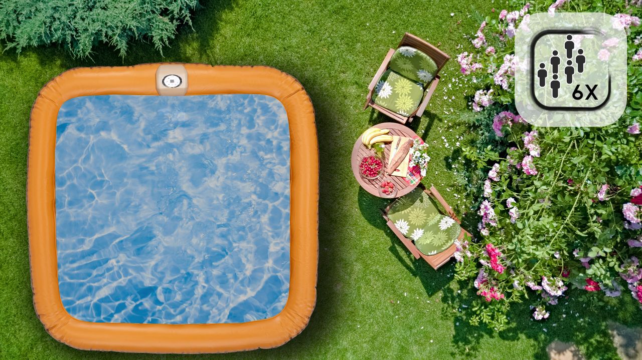 THUNDER - BREVE SPA - VÍZMELEGÍTŐS FELFÚJHATÓ HIDROMASSZÁZS MEDENCE 130 FÚVÓKÁS JACUZZI RENDSZERREL - 185 x 185 x 65 CM THUNDER - BREVE SPA - VÍZMELEGÍTŐS FELFÚJHATÓ HIDROMASSZÁZS MEDENCE 130 FÚVÓKÁS JACUZZI RENDSZERREL - 185 x 185 x 65 CM