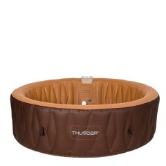 THUNDER - MOCHA SPA - VÍZMELEGÍTŐS FELFÚJHATÓ HIDROMASSZÁZS MEDENCE 130 FÚVÓKÁS JACUZZI RENDSZERREL - 205 x 65 CM