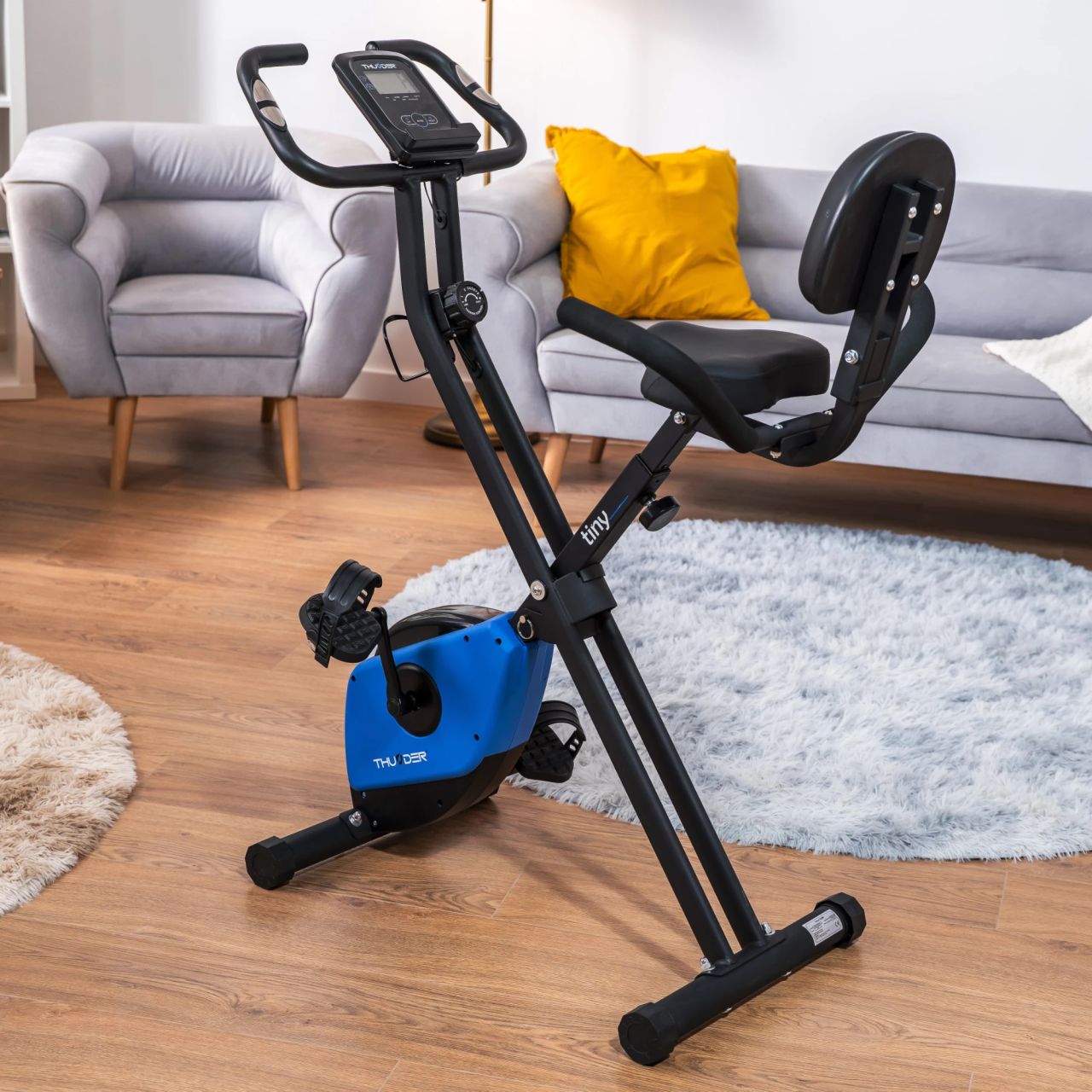 THUNDER - TINY X-BIKE - ÖSSZECSUKHATÓ SZOBABICIKLI HÁTTÁMLÁVAL, 8 FOKOZATÚ ELLENÁLLÁS, LCD KIJELZŐ, 110 KG TERHELHETŐSÉG THUNDER - TINY X-BIKE - ÖSSZECSUKHATÓ SZOBABICIKLI HÁTTÁMLÁVAL, 8 FOKOZATÚ ELLENÁLLÁS, LCD KIJELZŐ, 110 KG TERHELHETŐSÉG