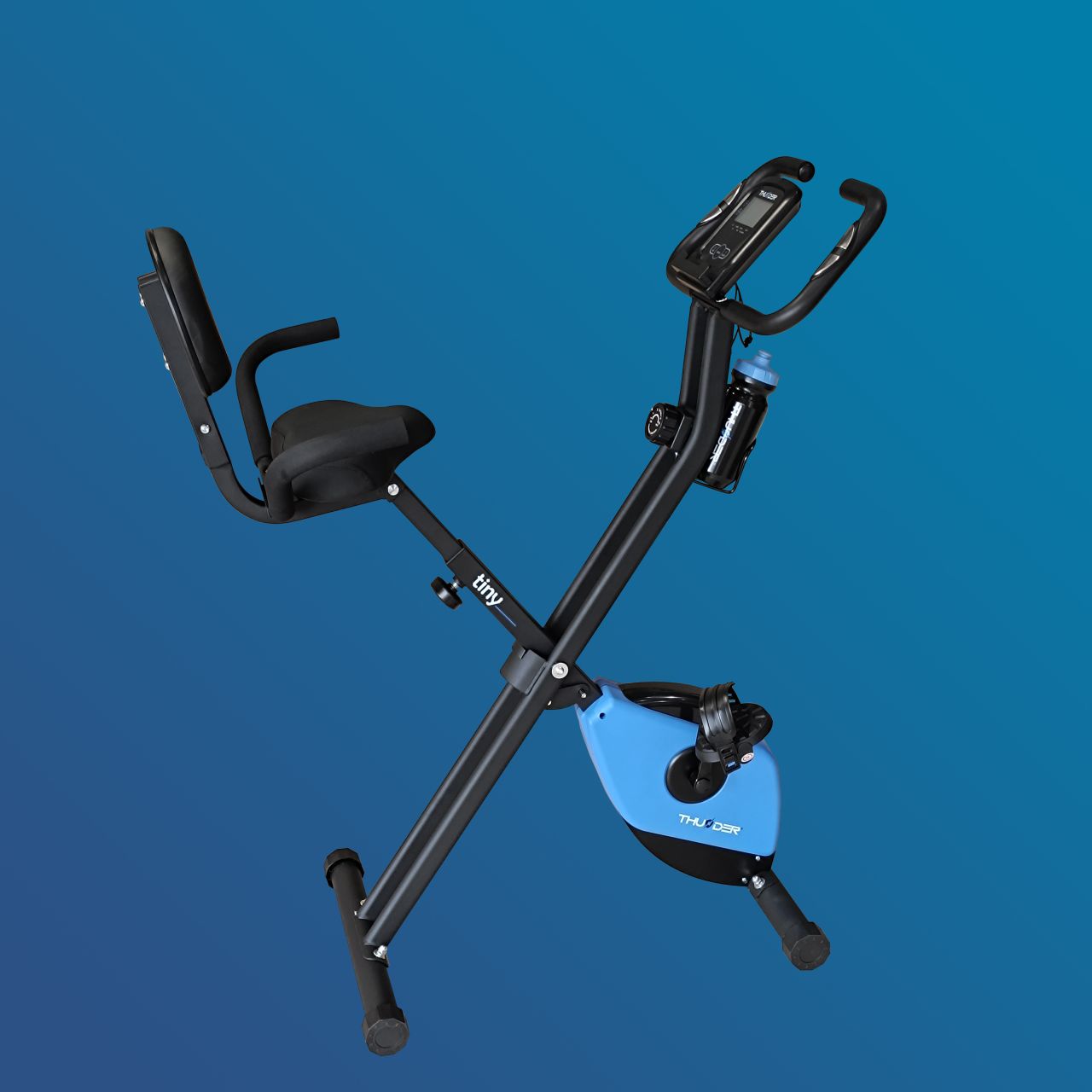 THUNDER - TINY X-BIKE - ÖSSZECSUKHATÓ SZOBABICIKLI HÁTTÁMLÁVAL, 8 FOKOZATÚ ELLENÁLLÁS, LCD KIJELZŐ, 110 KG TERHELHETŐSÉG THUNDER - TINY X-BIKE - ÖSSZECSUKHATÓ SZOBABICIKLI HÁTTÁMLÁVAL, 8 FOKOZATÚ ELLENÁLLÁS, LCD KIJELZŐ, 110 KG TERHELHETŐSÉG