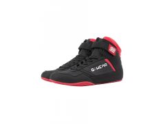 GORILLA WEAR - GWEAR CLASSIC HIGH TOPS - FEKETE-PIROS EDZŐCIPŐ