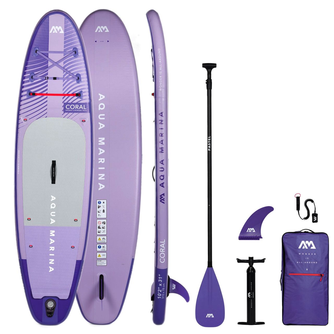 AQUA MARINA - CORAL NIGHT FADE - ALL-ROUND iSUP DESZKA KIEGÉSZÍTŐKKEL - 310 CM AQUA MARINA - CORAL NIGHT FADE - ALL-ROUND iSUP DESZKA KIEGÉSZÍTŐKKEL - 310 CM