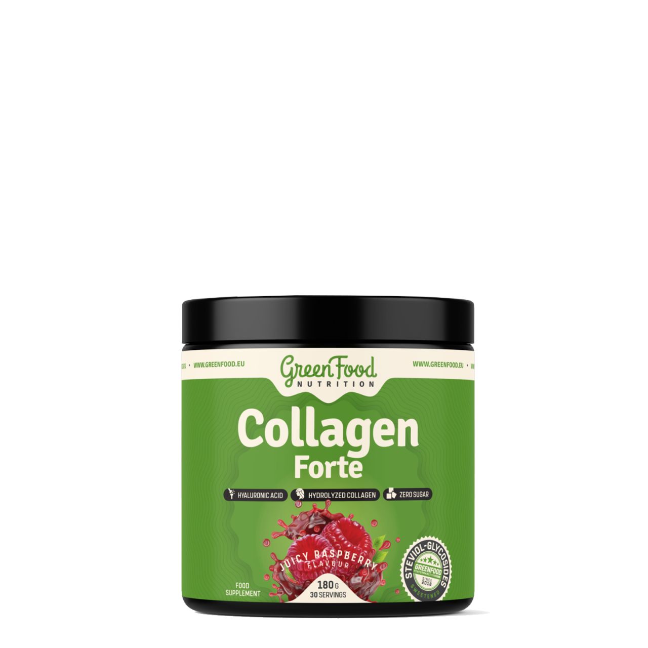 GREENFOOD NUTRITION - COLLAGEN FORTE - HIDROLIZÁLT KOLLAGÉN ITALPOR C-VITAMINNAL ÉS HIALURONSAVVAL - 180 G GREENFOOD NUTRITION - COLLAGEN FORTE - HIDROLIZÁLT KOLLAGÉN ITALPOR C-VITAMINNAL ÉS HIALURONSAVVAL - 180 G