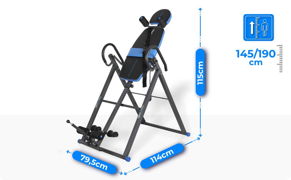 THUNDER - INVERSION TABLE - FORGATHATÓ GERINCNYÚJTÓ PAD 150 KG TESTSÚLYIG THUNDER - INVERSION TABLE - FORGATHATÓ GERINCNYÚJTÓ PAD 150 KG TESTSÚLYIG