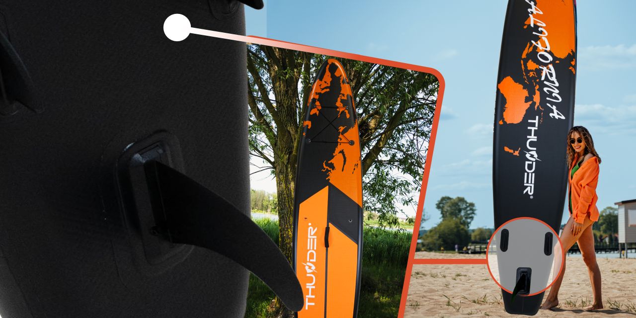 THUNDER OUTDOOR - CALIFORNIA XXL SUP BOARD - SUP DESZKA KIEGÉSZÍTŐKKEL - 365 X 75 X 15 CM THUNDER OUTDOOR - CALIFORNIA XXL SUP BOARD - SUP DESZKA KIEGÉSZÍTŐKKEL - 365 X 75 X 15 CM
