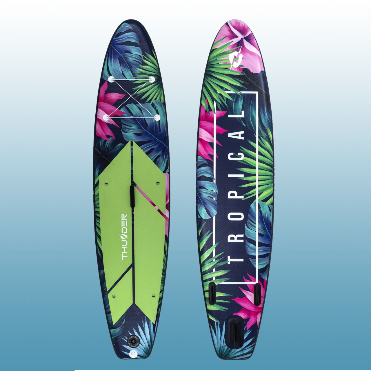 THUNDER OUTDOOR - RAINFOREST - SUP DESZKA KIEGÉSZÍTŐKKEL - 320 X 76 X 15 CM THUNDER OUTDOOR - RAINFOREST - SUP DESZKA KIEGÉSZÍTŐKKEL - 320 X 76 X 15 CM