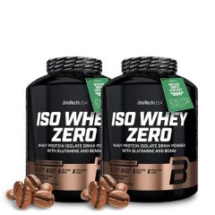 BioTech USA - ISO WHEY ZERO CAFFÉ LATTE - IZOLÁTUM ALAPÚ TEJSAVÓFEHÉRJE - 2 x 1816 G