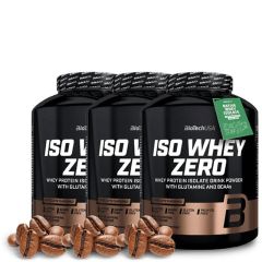 BioTech USA - ISO WHEY ZERO CAFFÉ LATTE - IZOLÁTUM ALAPÚ TEJSAVÓFEHÉRJE - 3 x 1816 G