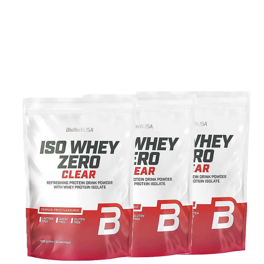 BioTech USA - ISO WHEY ZERO CLEAR - IZOLÁTUM ALAPÚ TEJSAVÓFEHÉRJE - 3 x 1000 G BioTech USA - ISO WHEY ZERO CLEAR - IZOLÁTUM ALAPÚ TEJSAVÓFEHÉRJE - 3 x 1000 G