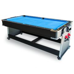 THUNDER - CRUSH POOL TABLE - FORGATHATÓ BILIÁRDASZTAL - 203 x 115 CM