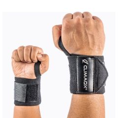 CLIMAQX - WRIST WRAPS - CSUKLÓBANDÁZS EDZÉSHEZ, FEKETE