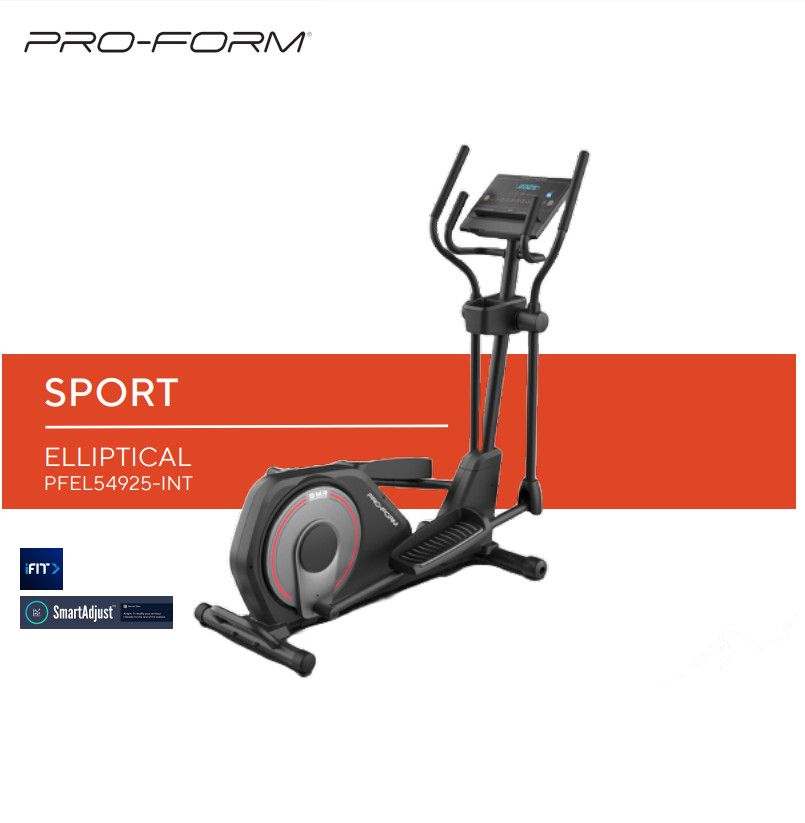 PRO-FORM - SPORT ELLIPTIKUS TRÉNER - 7 KG LENDKERÉK - 115 KG TERHELHETŐSÉG PRO-FORM - SPORT ELLIPTIKUS TRÉNER - 7 KG LENDKERÉK - 115 KG TERHELHETŐSÉG