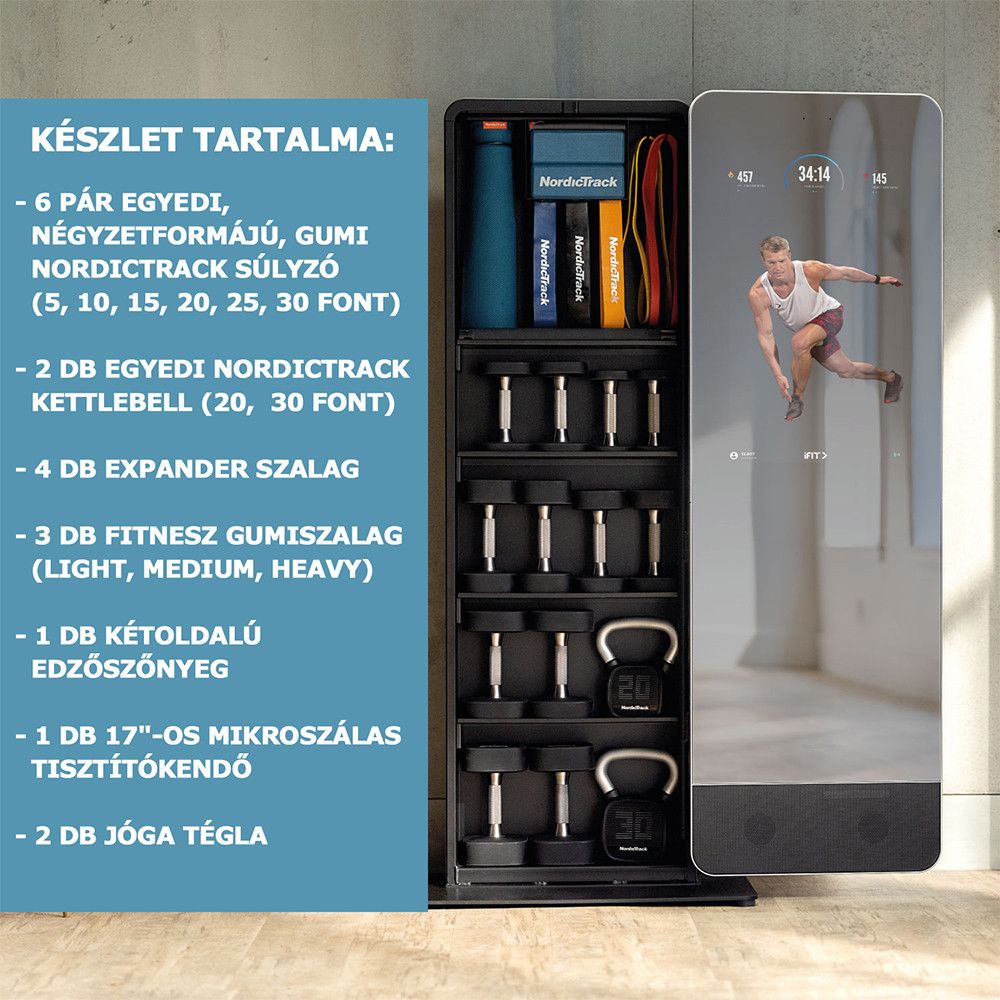 NORDIC TRACK - VAULT COMPLETE KIT - TÜKRÖS EDZŐGÉP KIEGÉSZÍTŐK NORDIC TRACK - VAULT COMPLETE KIT - TÜKRÖS EDZŐGÉP KIEGÉSZÍTŐK