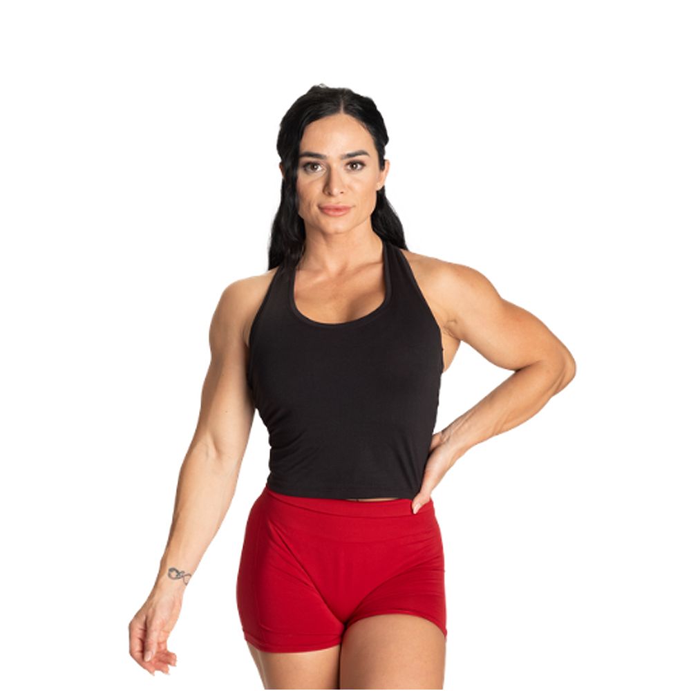 BETTER BODIES - ORIGINAL CROP T-BACK - NŐI CROP TRIKÓ - FEKETE BETTER BODIES - ORIGINAL CROP T-BACK - NŐI CROP TRIKÓ - FEKETE