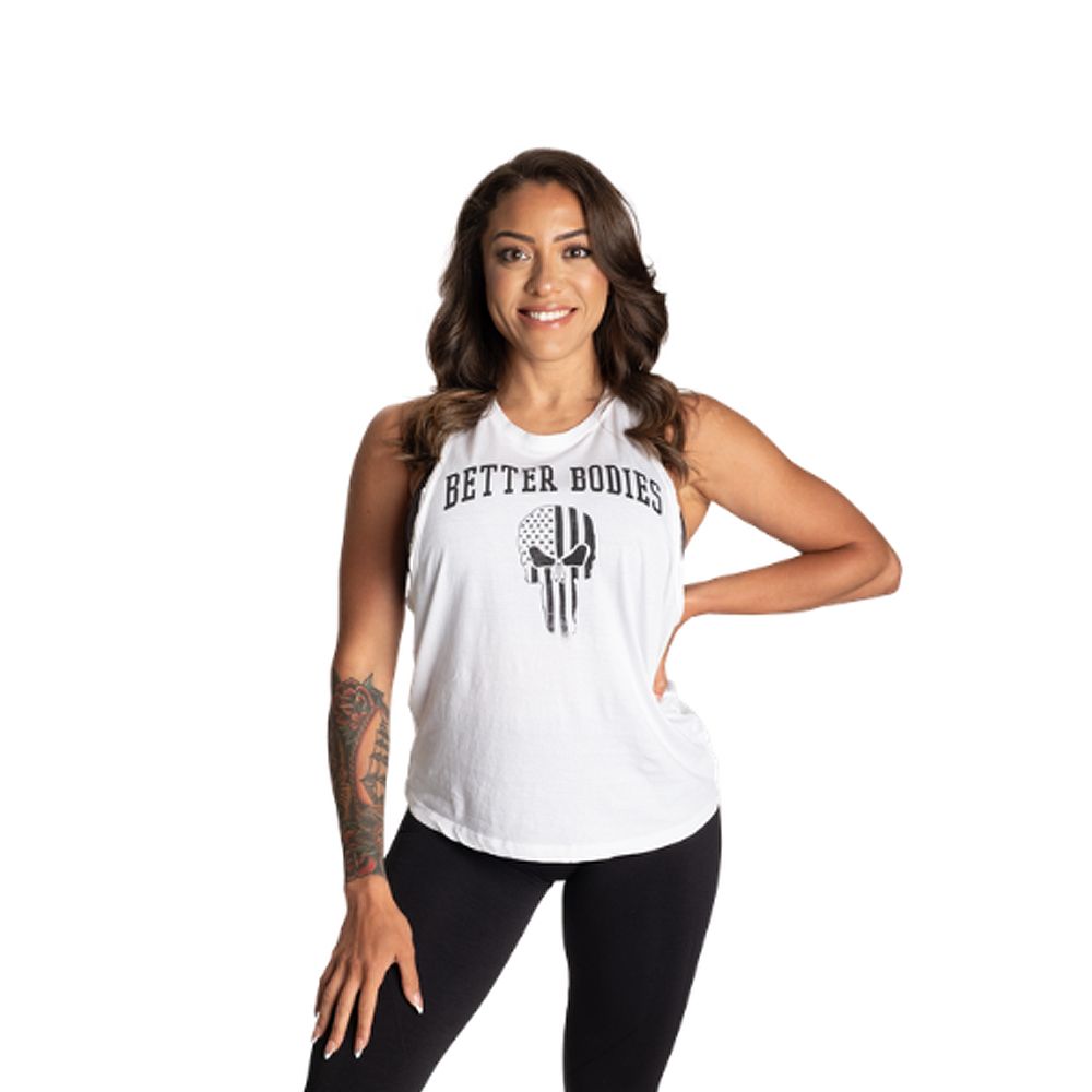 BETTER BODIES - SKULL EMPIRE TANK - NŐI TRIKÓ - FEHÉR