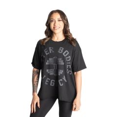 BETTER BODIES - LEGACY OVERSIZED TEE - NŐI PÓLÓ - MOSOTT FEKETE