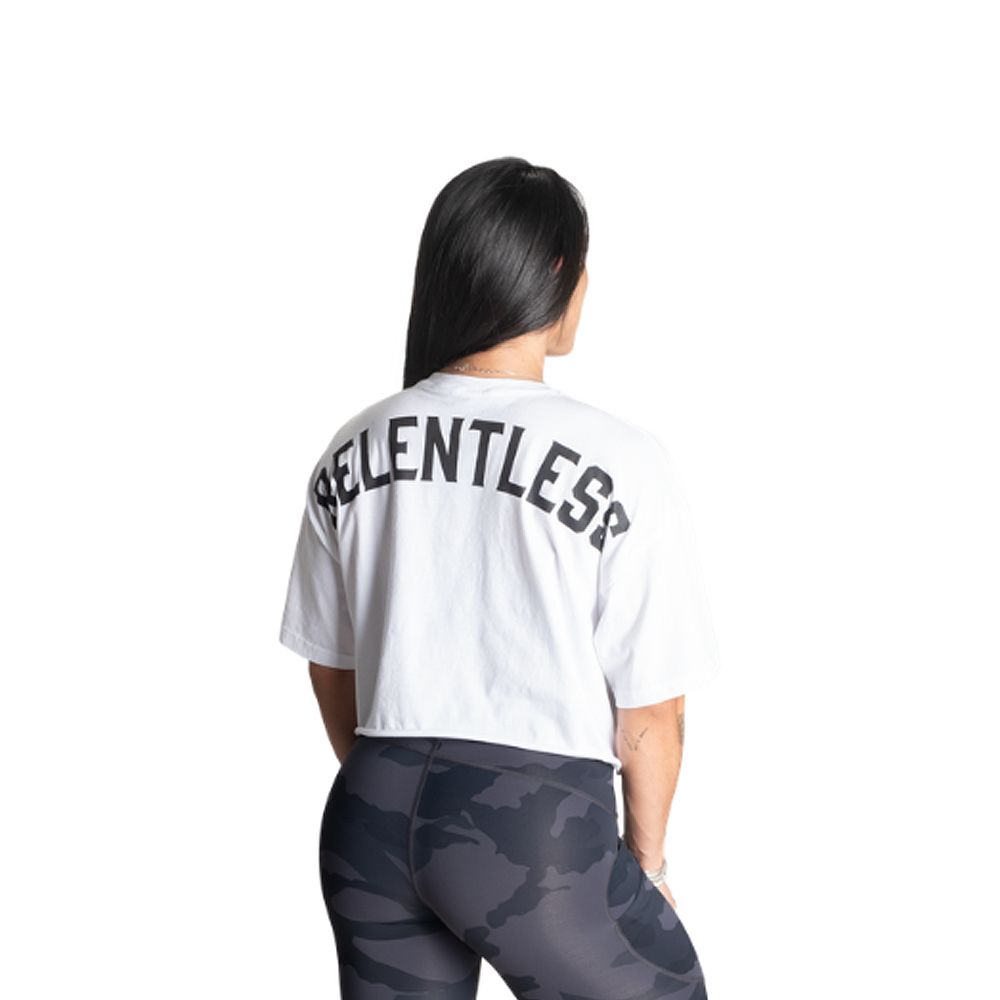 BETTER BODIES - RELENTLESS WOMEN TEE - NŐI PÓLÓ - FEHÉR/FEKETE BETTER BODIES - RELENTLESS WOMEN TEE - NŐI PÓLÓ - FEHÉR/FEKETE