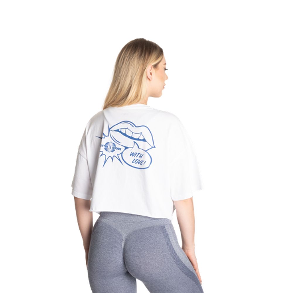 BETTER BODIES - WITH LOVE TEE - NŐI PÓLÓ - FEHÉR