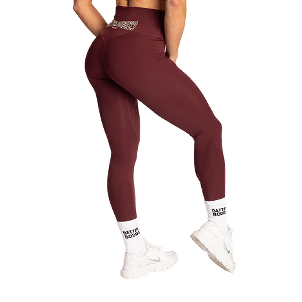 BETTER BODIES - 1982 CORE LEGGINGS - BORDÓ BETTER BODIES - 1982 CORE LEGGINGS - BORDÓ