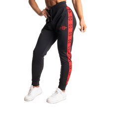 BETTER BODIES - CHELSEA TRACK PANTS - NŐI NADRÁG - FEKETE/PIROS