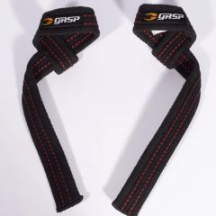 GASP INC - LIFTING STRAPS - ERŐEMELŐ FELHÚZÓ HEVEDER - FEKETE/PIROS