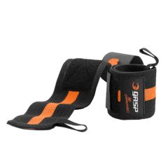 GASP INC - 1 RM WRIST WRAPS - CSUKLÓBANDÁZS - FEKETE / NARANCS