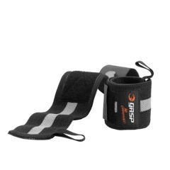 GASP INC - 1 RM WRIST WRAPS - CSUKLÓBANDÁZS - FEKETE / SZÜRKE
