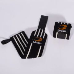 GASP INC - HARDCORE WRIST WRAPS - CSUKLÓSZORÍTÓ - FEKETE/FEHÉR
