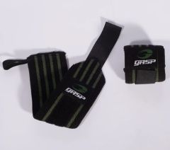 GASP INC - HARDCORE WRIST WRAPS - CSUKLÓSZORÍTÓ - FEKETE/ZÖLD
