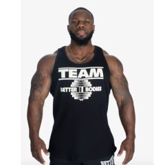 BETTER BODEIS - TEAM RIB ESSENTIAL T-BACK - FÉRFI EDZŐTRIKÓ - FEKETE/FEHÉR