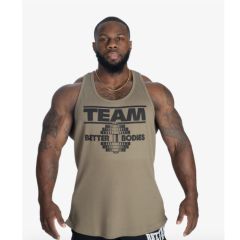 BETTER BODEIS - TEAM RIB ESSENTIAL T-BACK - FÉRFI EDZŐTRIKÓ - MOSOTT ZÖLD