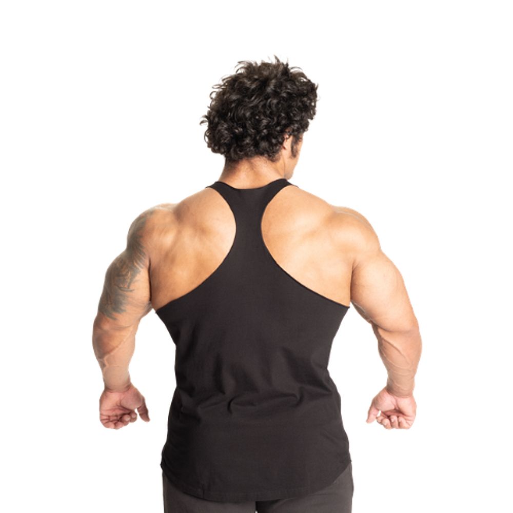 BETTER BODIES - LEGACY ORIGINAL STRINGER - FÉRFI TRIKÓ - FEKETE/SZÜRKE BETTER BODIES - LEGACY ORIGINAL STRINGER - FÉRFI TRIKÓ - FEKETE/SZÜRKE
